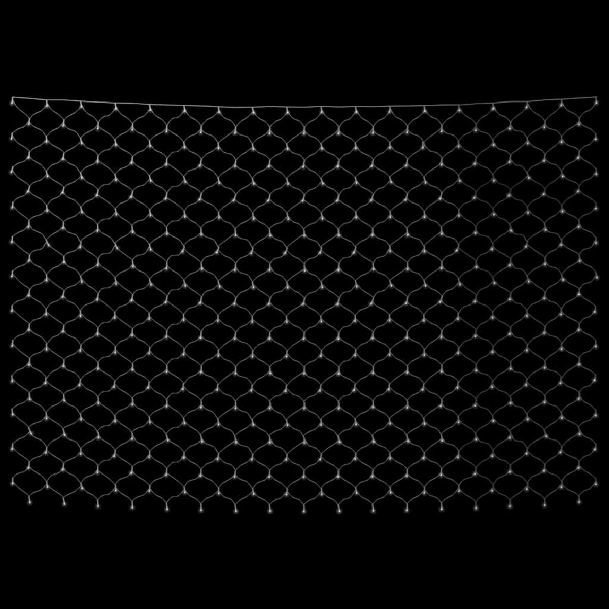 vidaXL Siatka lampek, zimne białe światło, 3x2 m, 204 LED