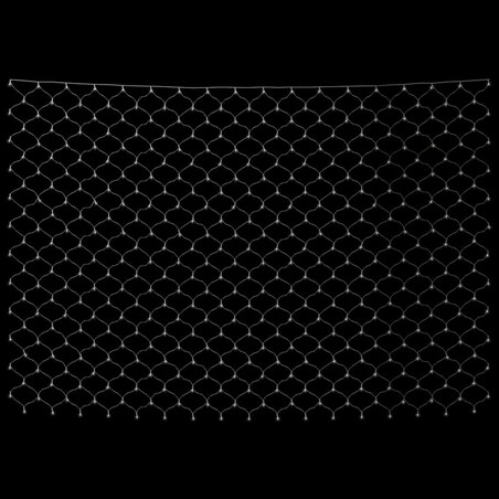 vidaXL Siatka lampek, zimne białe światło, 3x2 m, 204 LED