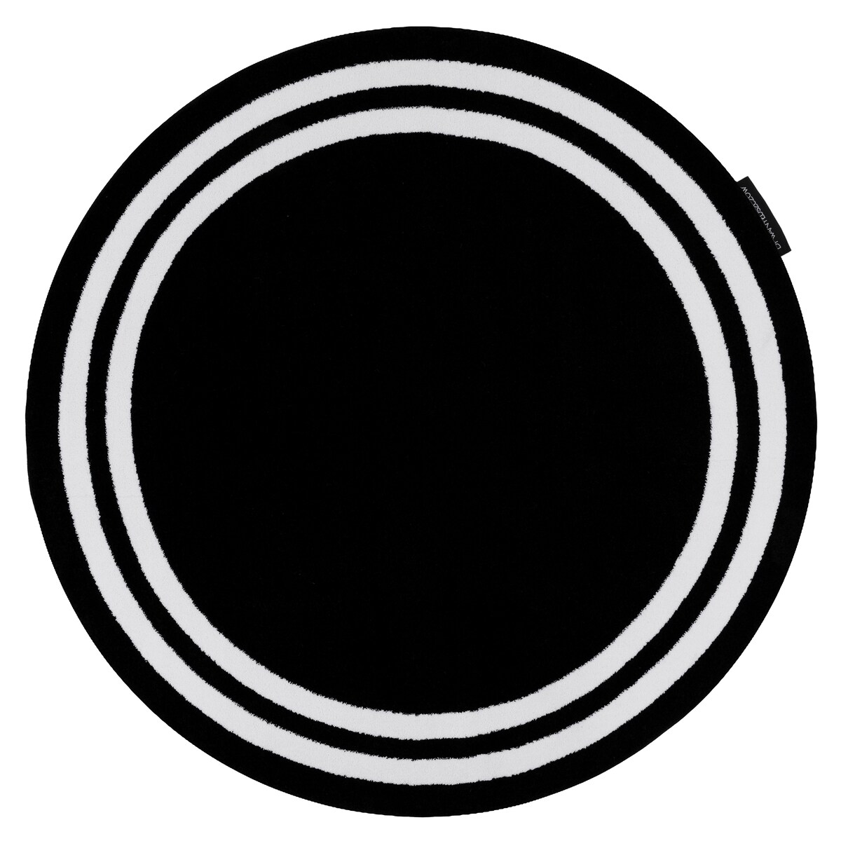 Dywan HAMPTON Ramka koło czarny koło 140 cm