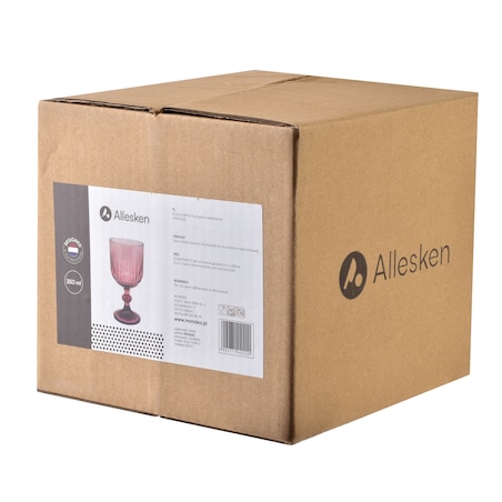 ELISE PURPLE Komplet 4 kieliszków 350ml9x16.4cm