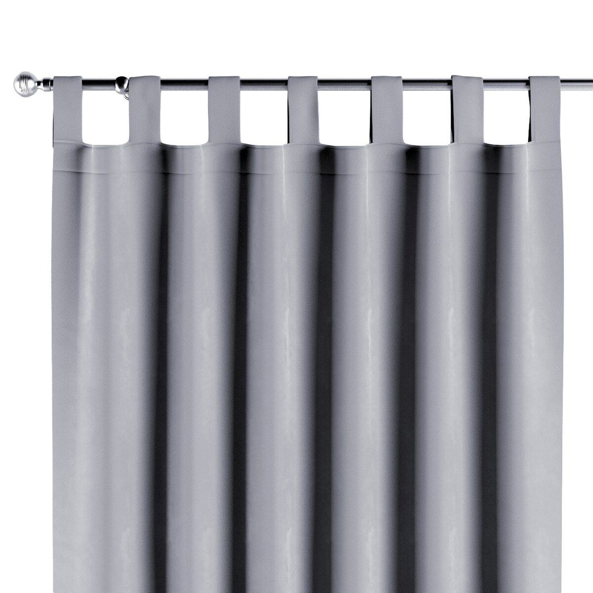 Zasłona na szelkach 1 szt. 130x245 srebrzysty szary