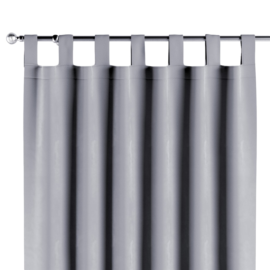Zasłona na szelkach 1 szt. 130x245 srebrzysty szary