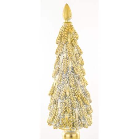 Dekoracja - choinka złota 39x11x11 cm CAMPO