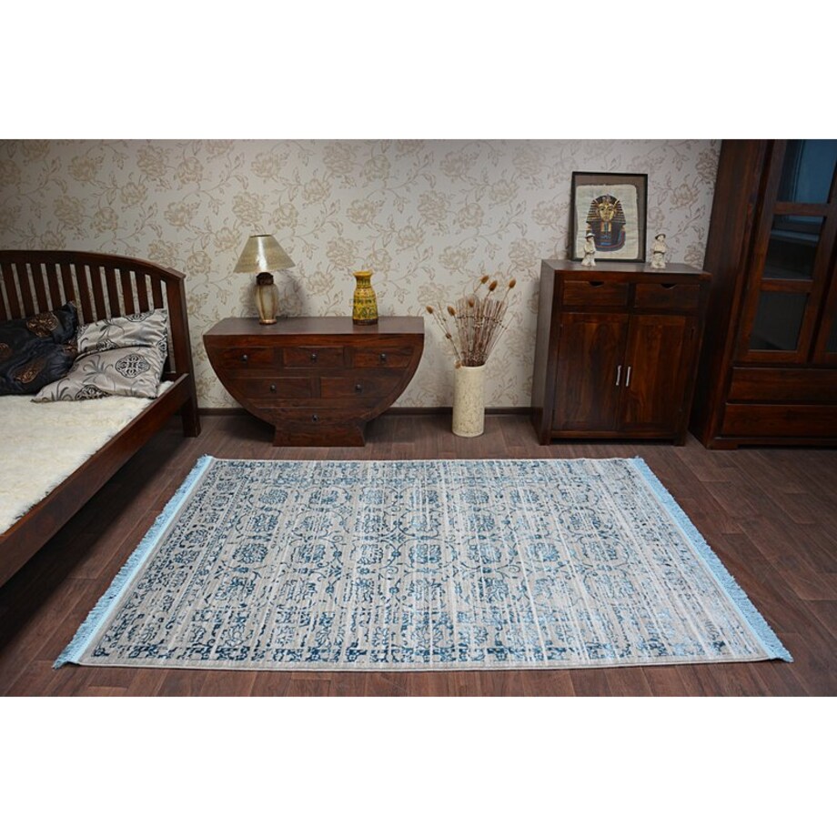 Dywan AKRYL MANYAS 193AA Szary/Niebieski 80x150 cm