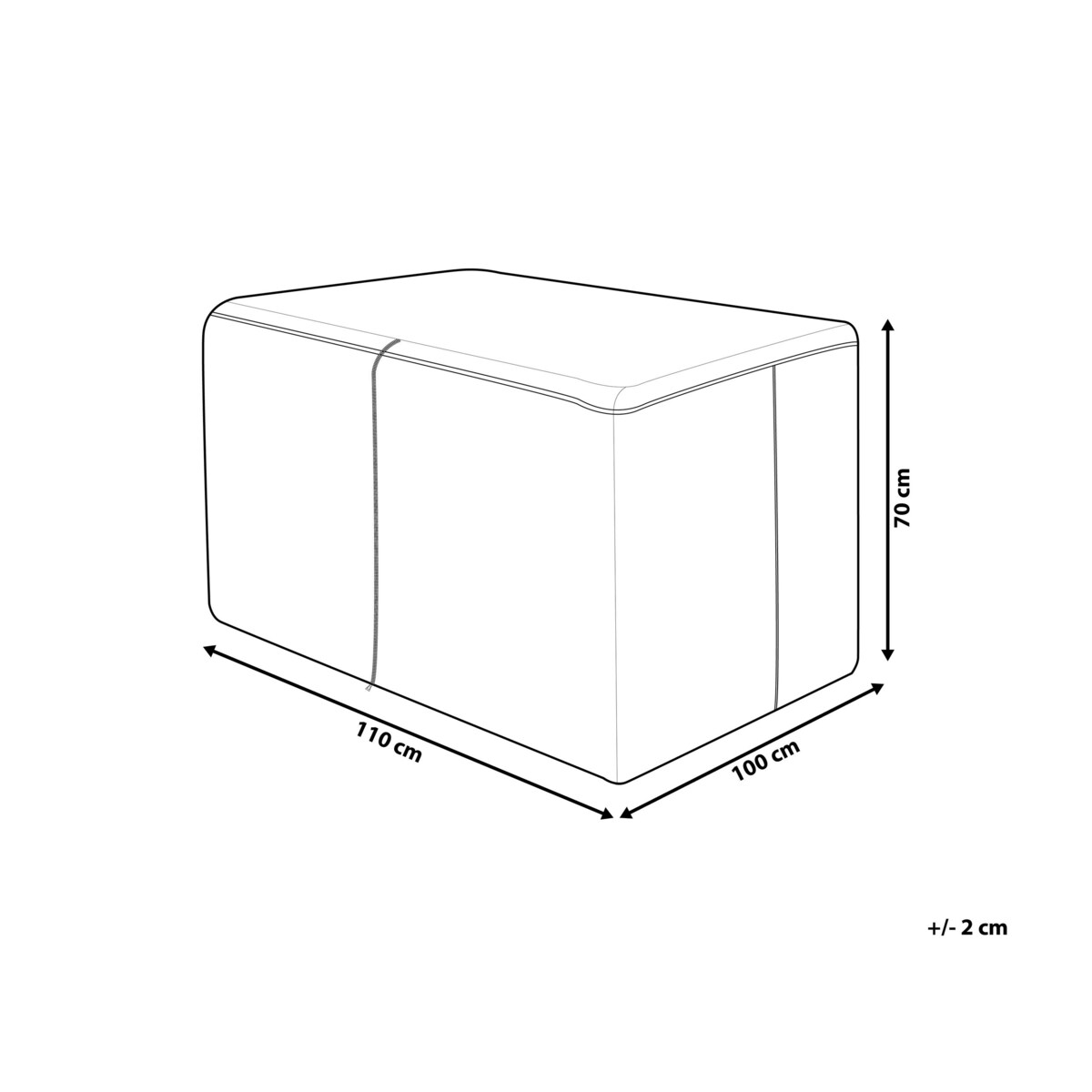 Pokrowiec ogrodowy 110 x 100 x 70 cm CHUVA
