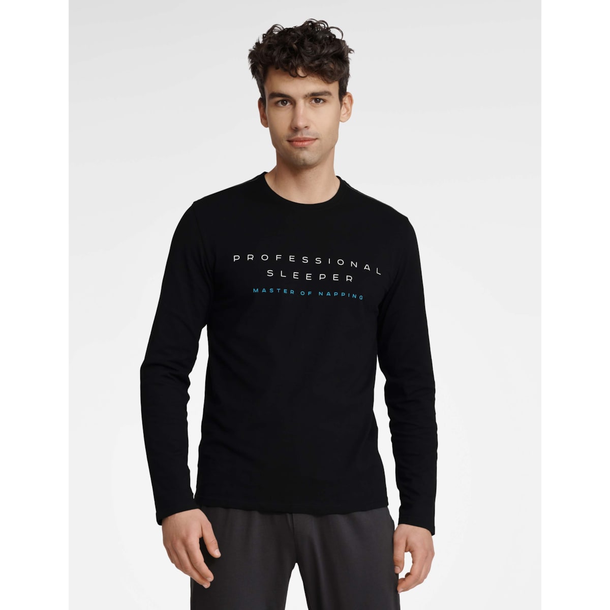 Piżama Insure 40963-99X Czarno-Ciemno Szara Czarno-Ciemno Szary, XL