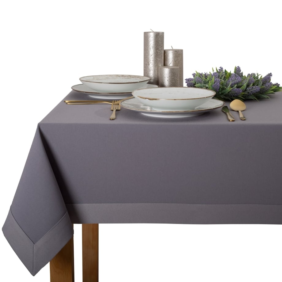 Obrus Premium Maxima ciemnoszary 6715 O5 - 120x120 cm - szary