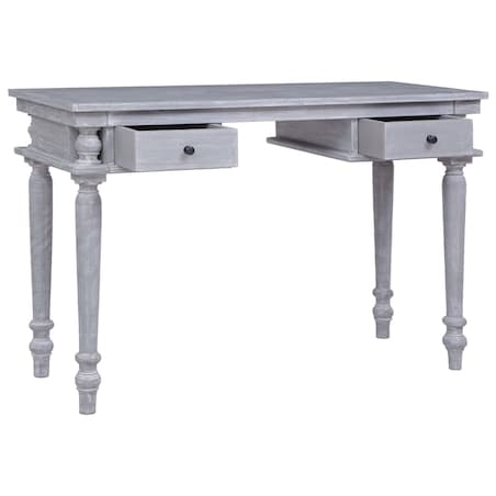 vidaXL Biurko, 115x50x78 cm, lite drewno mahoniowe