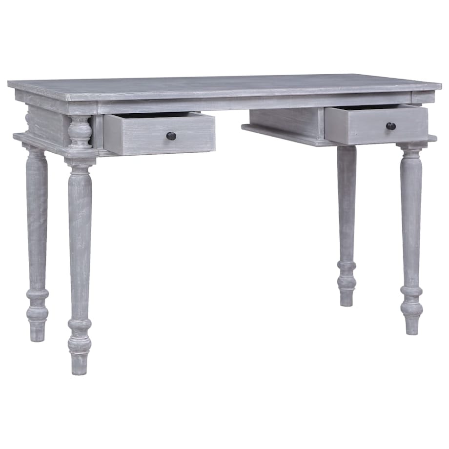 vidaXL Biurko, 115x50x78 cm, lite drewno mahoniowe