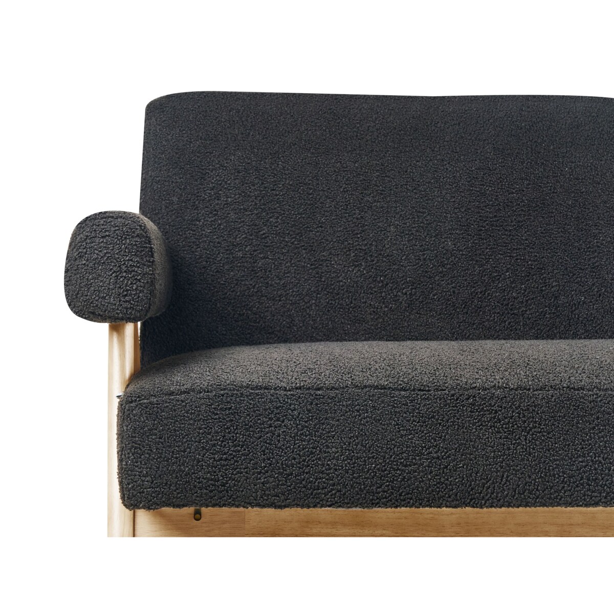 Sofa TAMRE Boucle Czarny dla 2 osób