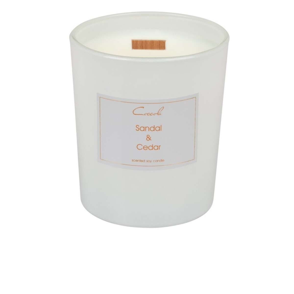 Sandal & Cedar- 360 gram ekologiczna naturalna świeca sojowa