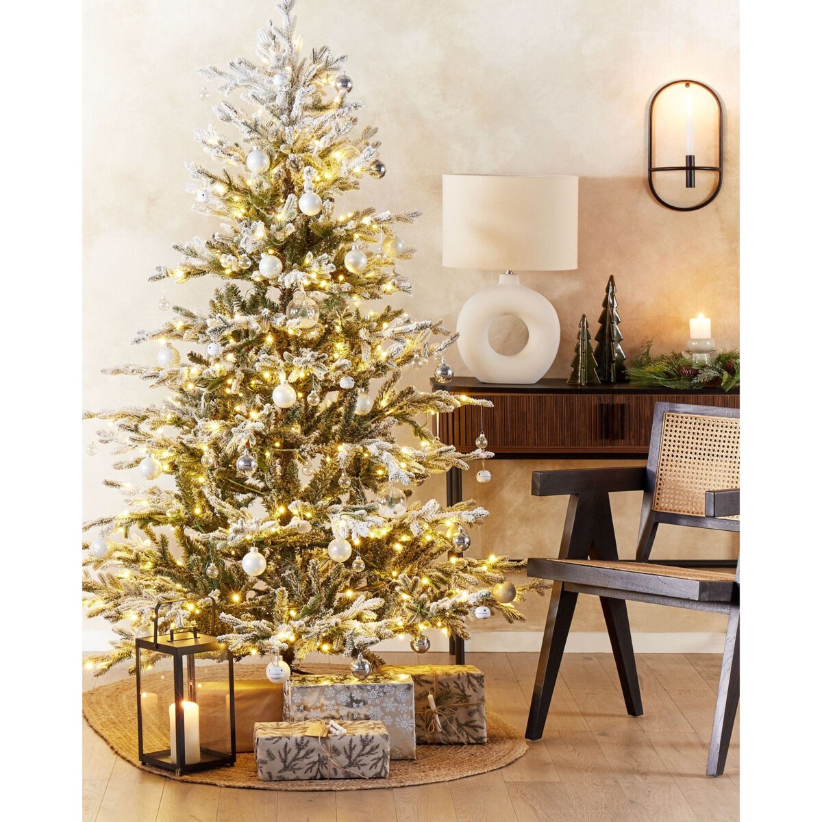 Lampion metalowy 41 cm czarny LEPAR