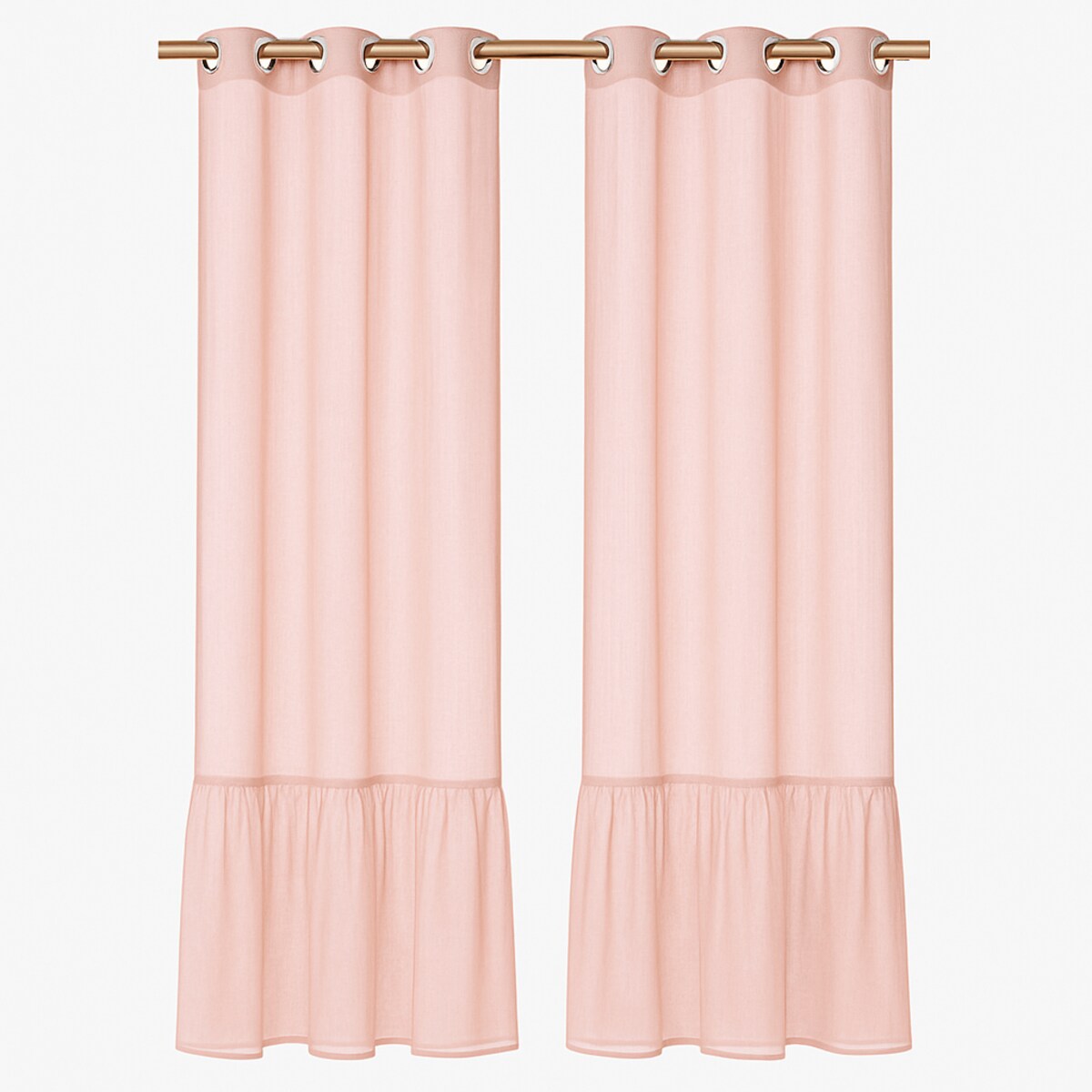 firana "pleat" z falbanką 140x250 cm