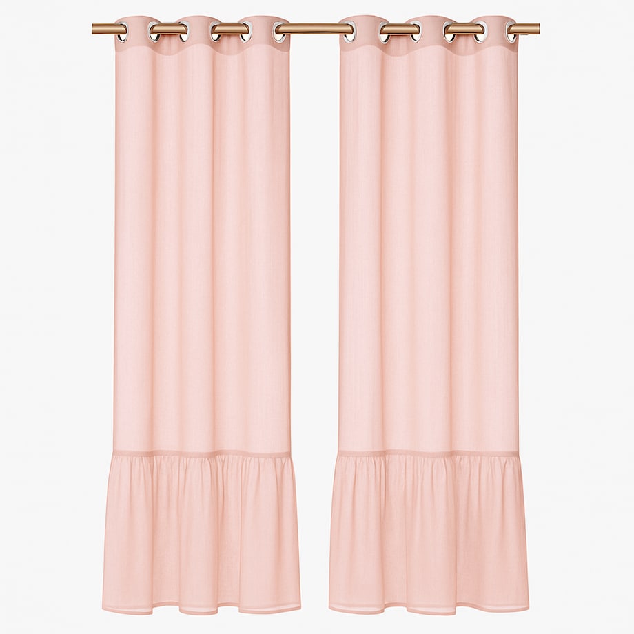 firana "pleat" z falbanką 140x250 cm