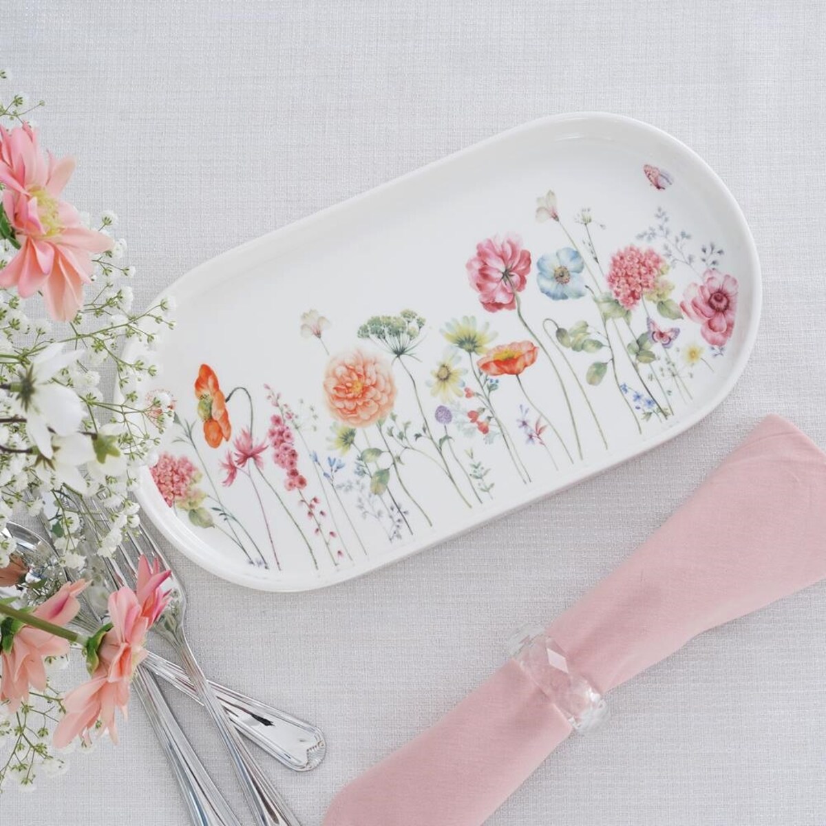 VILLA ITALIA Półmisek owalny porcelanowy 30 cm GARDENO