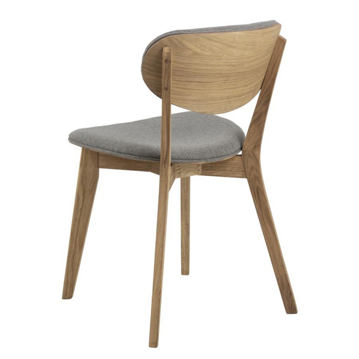 Krzesło Minsk szare/ dąb tapicerowane
