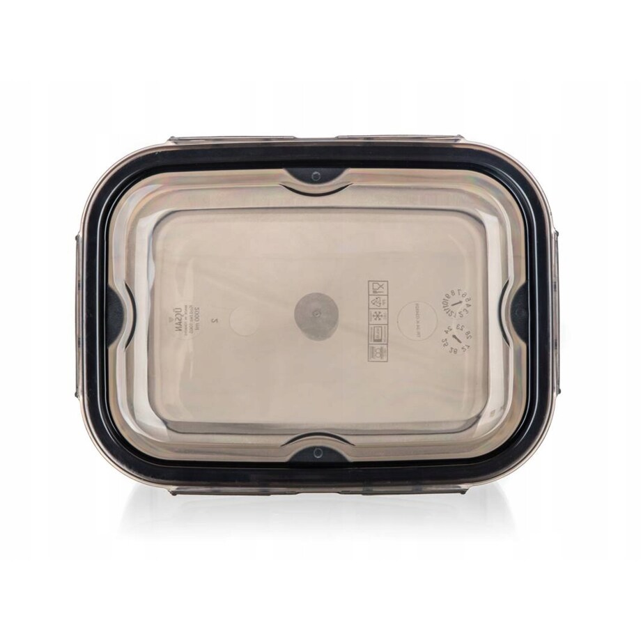 POJEMNIK PLASTIKOWY Z zamknięciem klip 2 L DYMNY na jedzenie lunch box