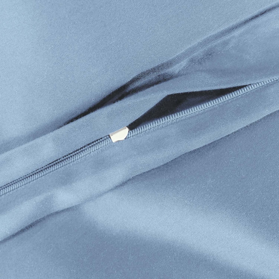 Pościel satyna bawełniana 220x200 kolor niebieski