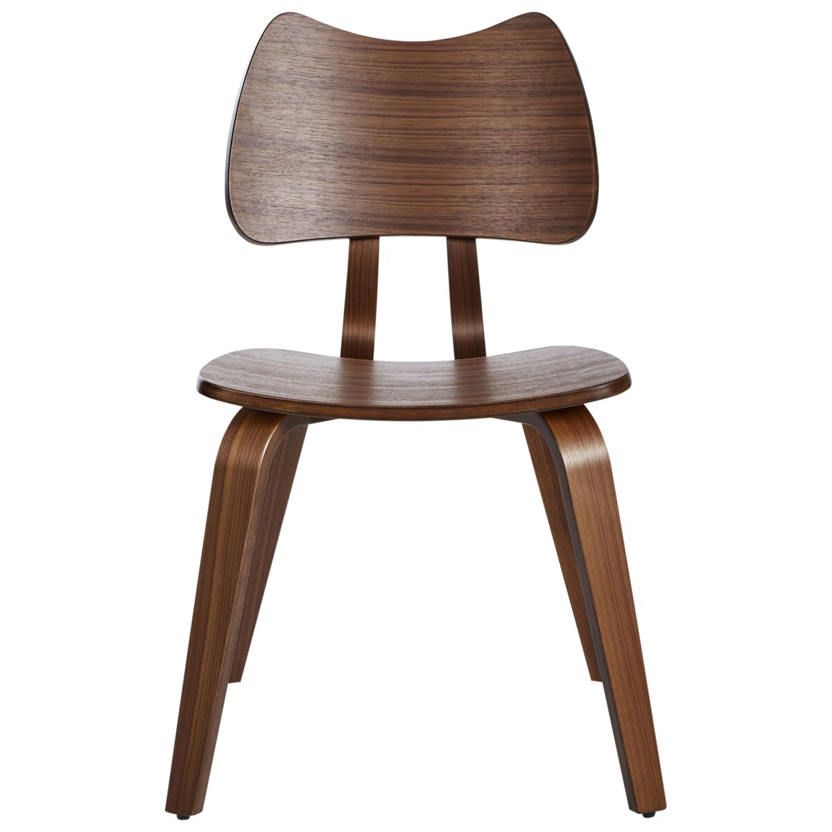 Zestaw 2 krzeseł do jadalni DIANA Drewno Ciemnobrązowy