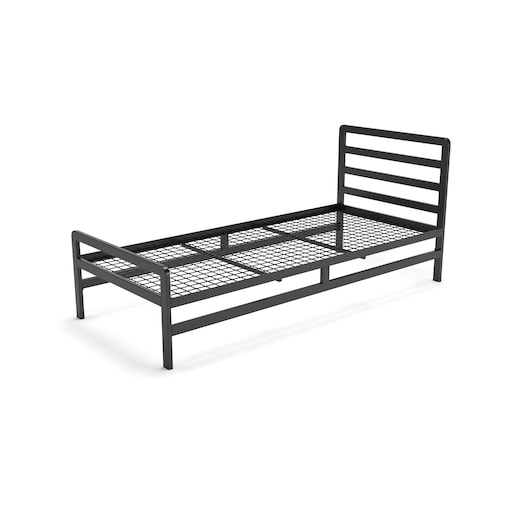 ŁÓŻKO 90x200 METALOWE - CZARNE