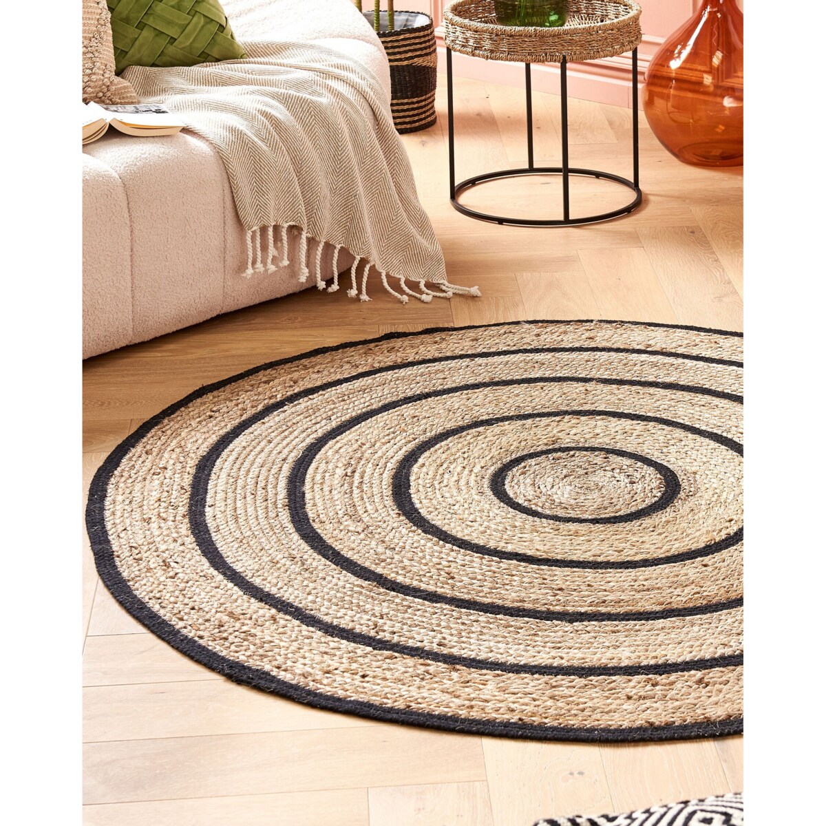 Dywan BUKSE Beżowy ø 140 cm Juta