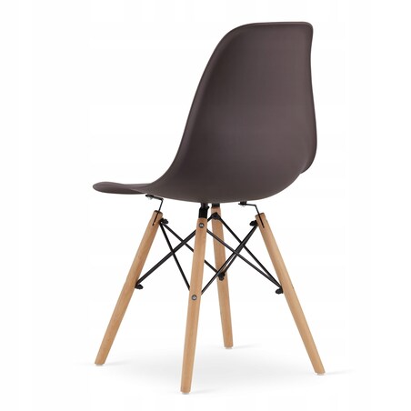 Zestaw Stół Do Jadalni Kuchni Salonu Biura Okrągły Todi 80 Biały + 4 Krzesła Osaka Kawowe