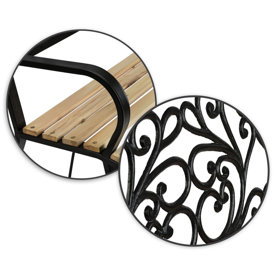 Ławka ogrodowa z oparciem drewniana Sofotel Ivy