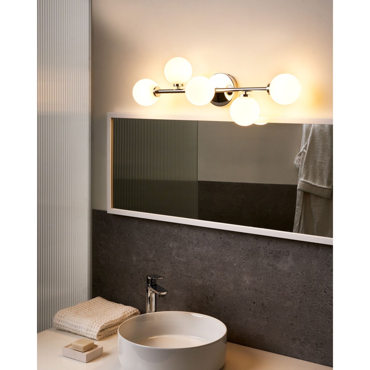 Lampa ścienna LED MINOTOS Metal Srebrny