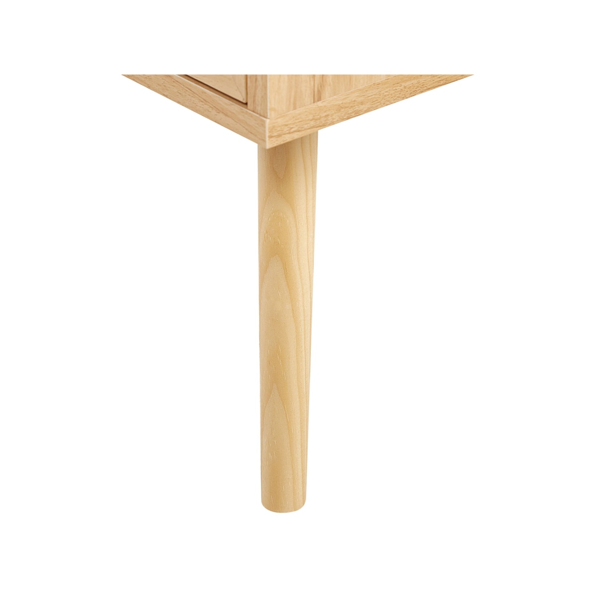 Szafka nocna 2 szuflady fronty rattanowe jasne drewno PEROTE