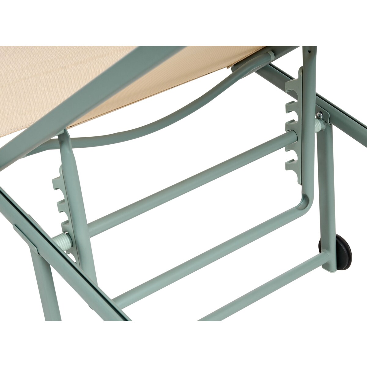 Zestaw 2 leżaków ogrodowych SORONI Rozkładany Metal Beżowy