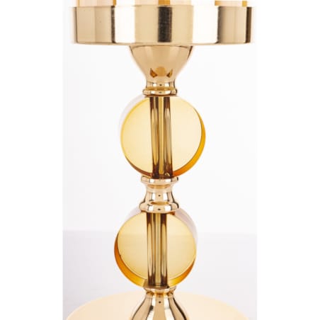 Świecznik złoty 35x12x12 cm LJUS 2 duże kule