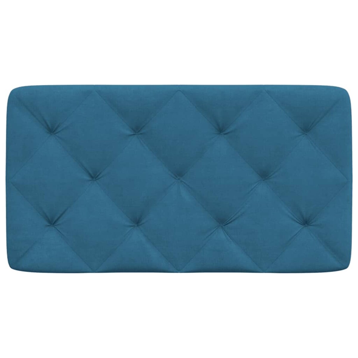 vidaXL Poduszka na wezgłowie, niebieska, 90 cm, aksamitna