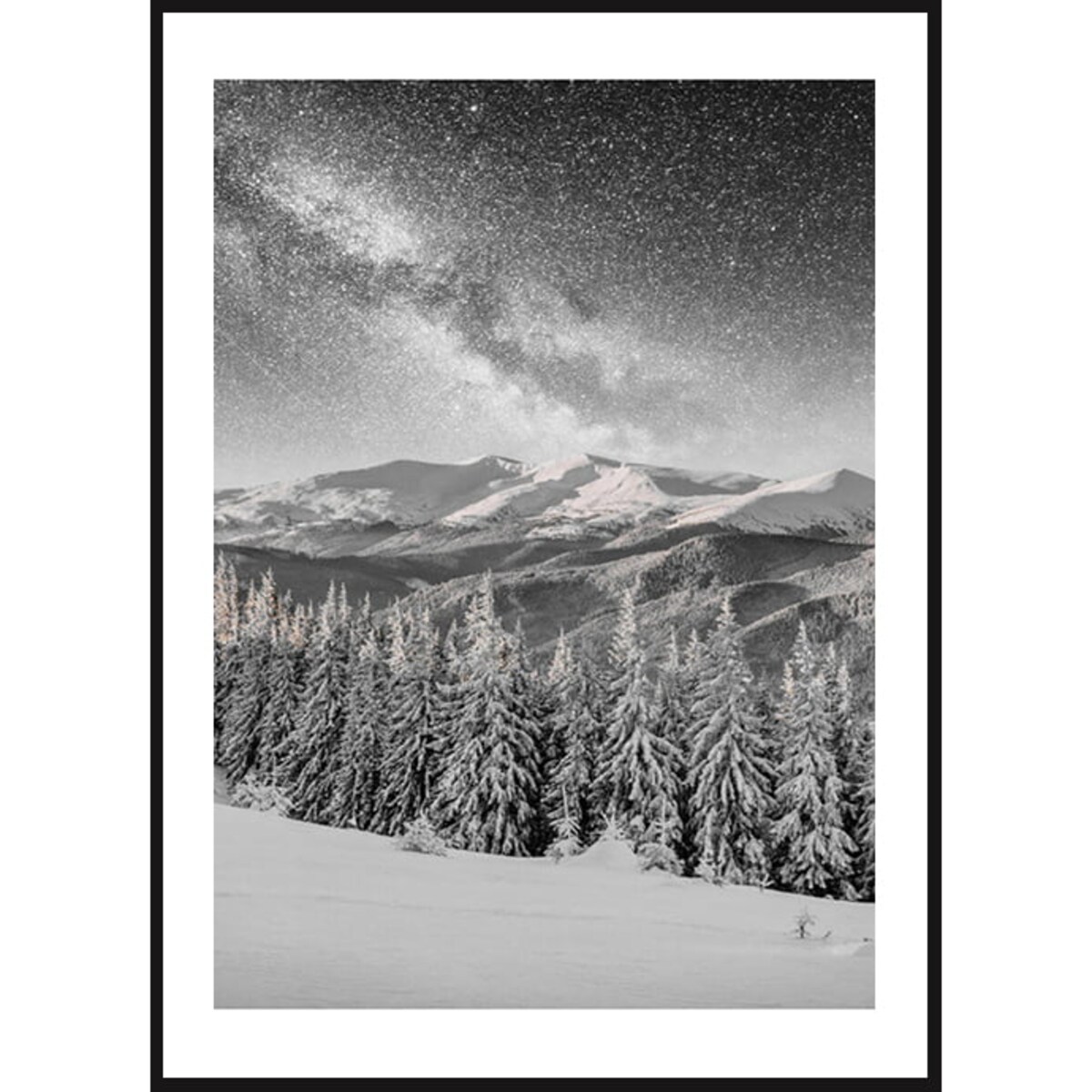 Poster Story, Plakat, Obraz - Zimowy Krajobraz, wymiary 70 x 100 cm