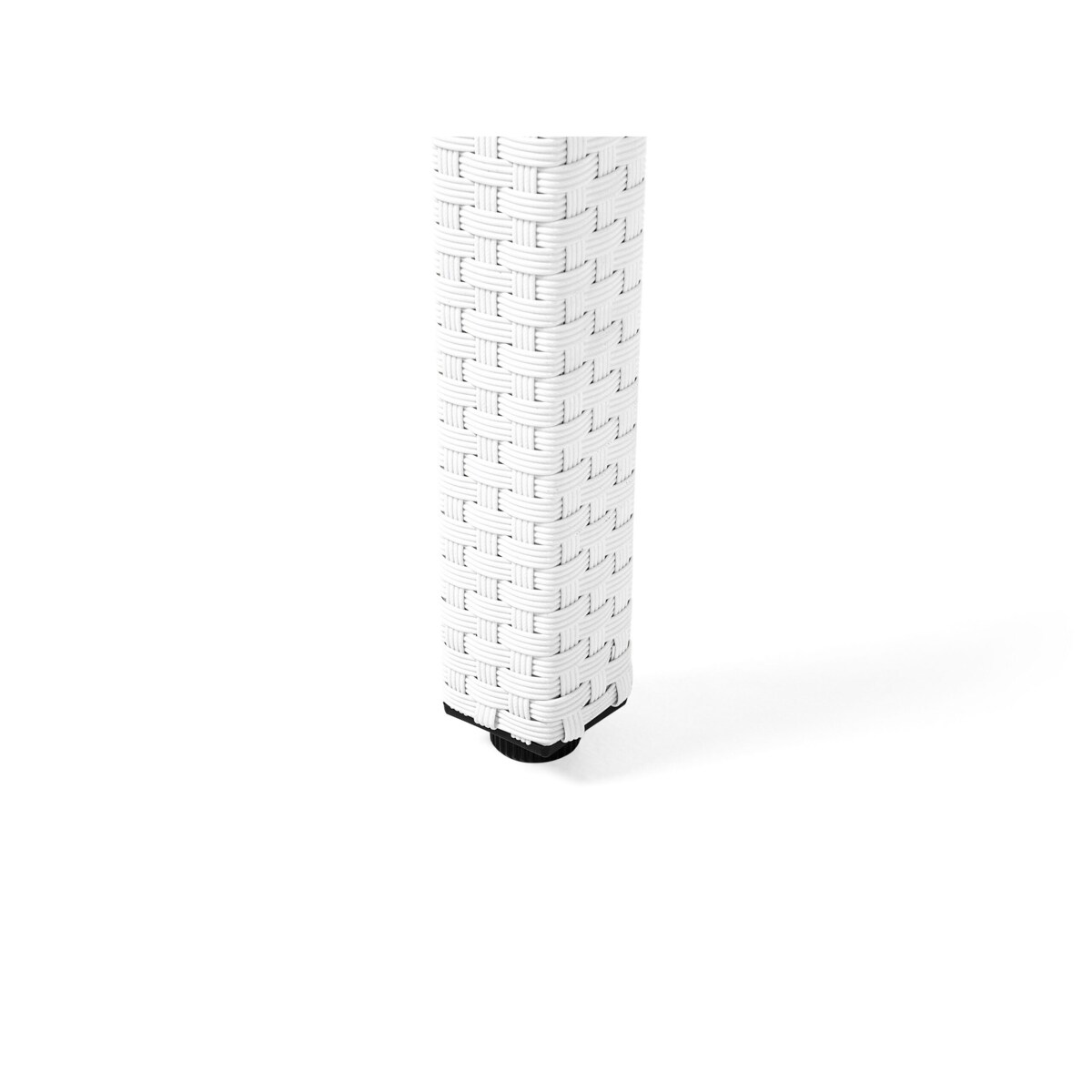 Stół ogrodowy z technorattanu 220 x 100 cm biały ITALY