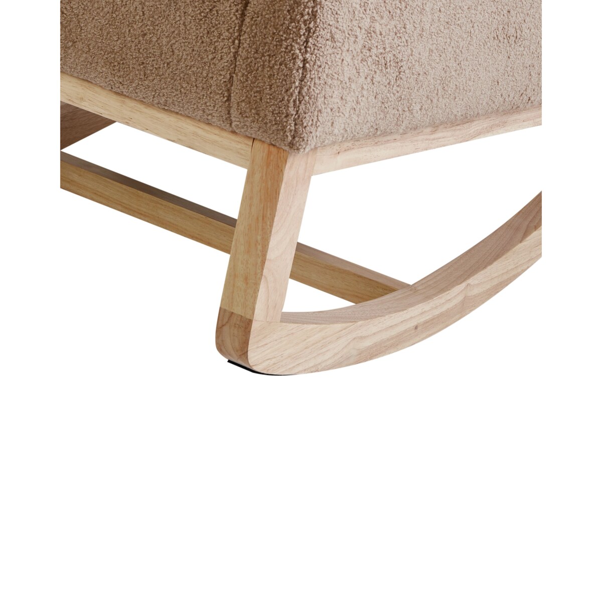 Fotel bujany ALSTA Boucle Beżowy