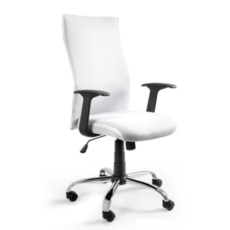 Fotel biurowy BLACK ON BLACK biały