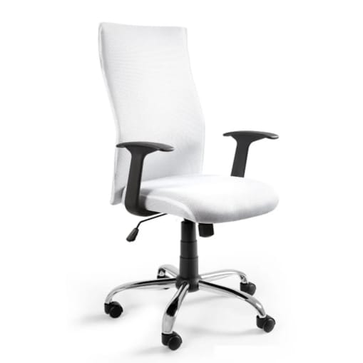 Fotel biurowy BLACK ON BLACK biały