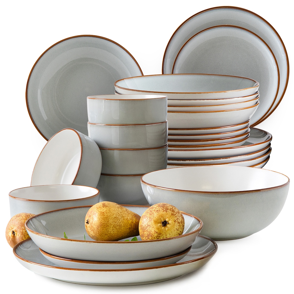 PORTOFINO Zestaw obiadowy 6 os. (25 el.)