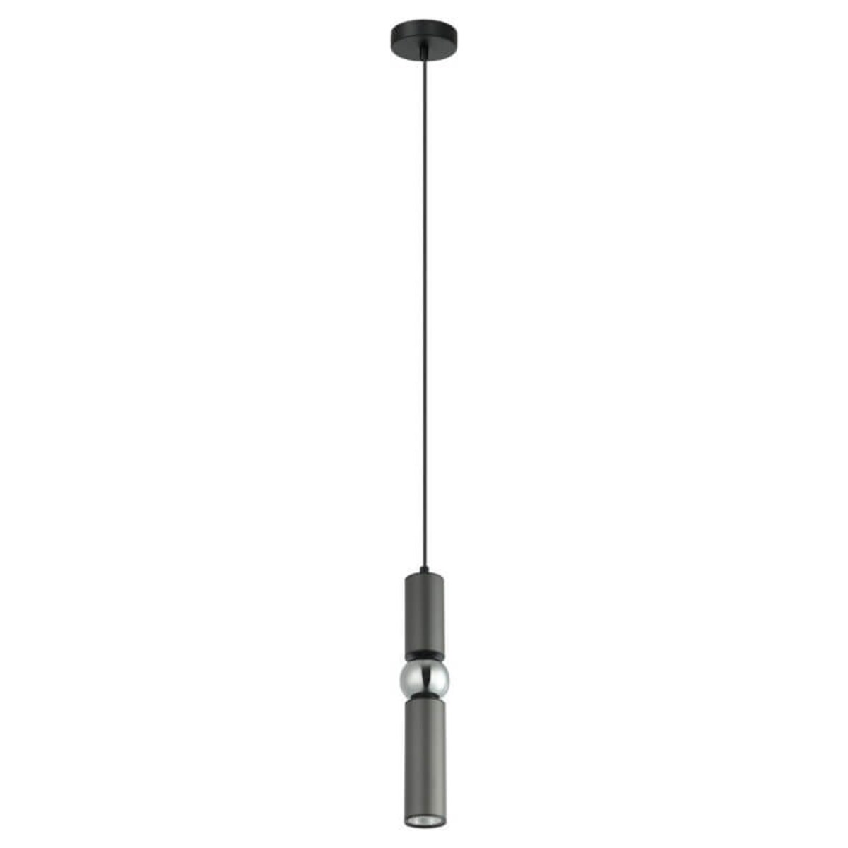 Wisząca lampa pokojowa Isidora minimalistyczna tuba szara