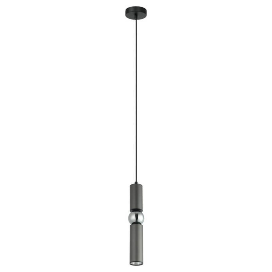 Wisząca lampa pokojowa Isidora minimalistyczna tuba szara