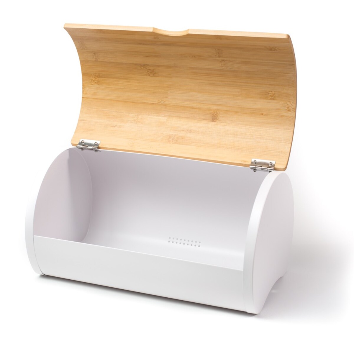 Chlebak ze stali z pokrywą z drewna bambusowego HUSLA