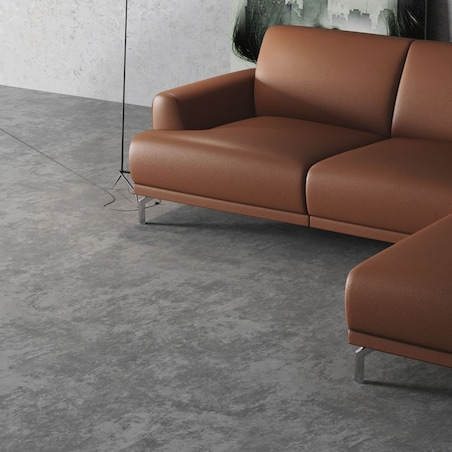 Sofa narożna Puzo koniakowa