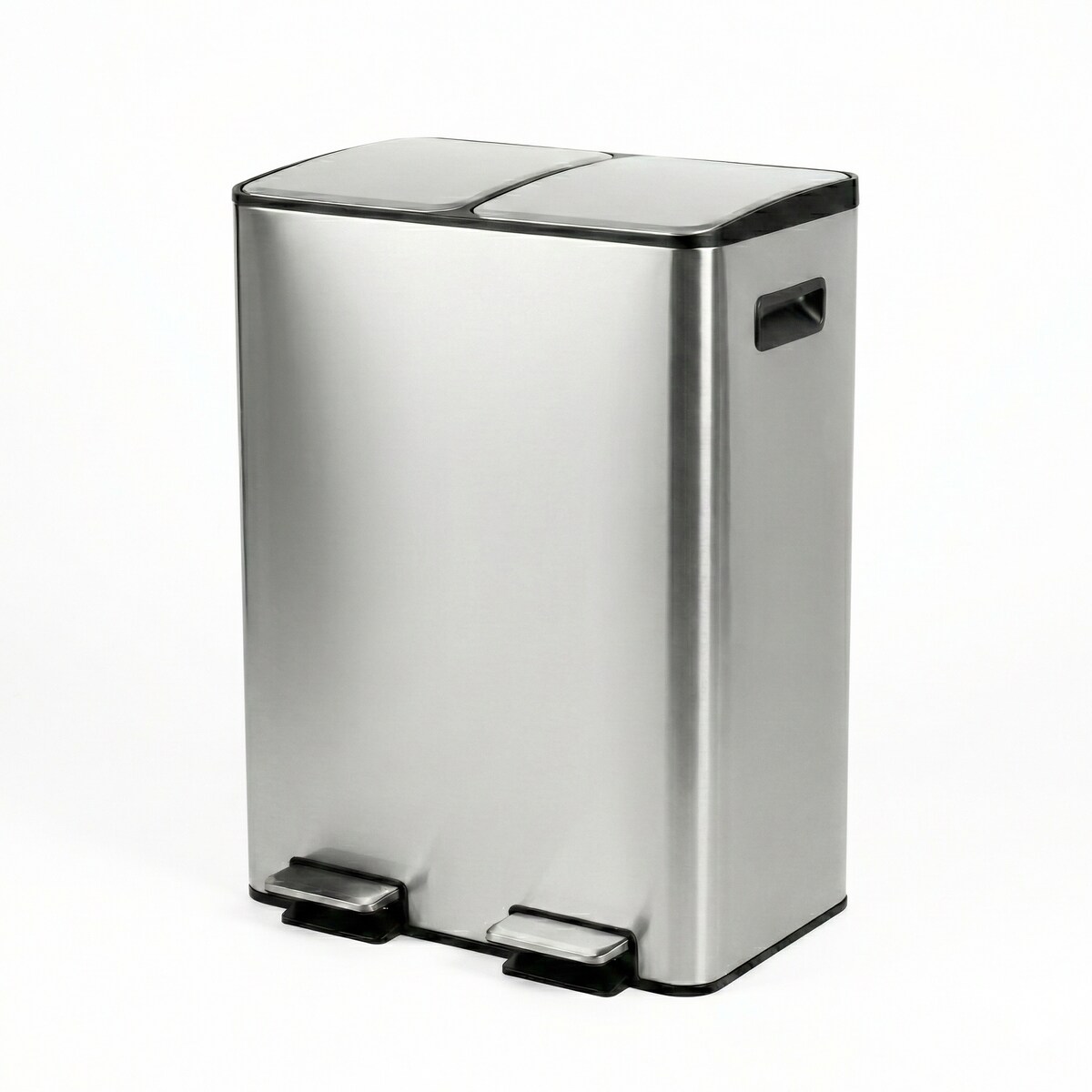 Dwukomorowy kosz na odpady SOLV, 60 l,