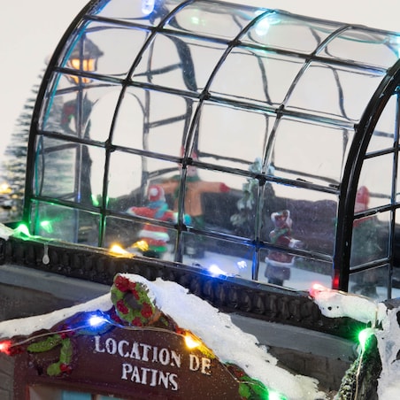 Dekoracja - scenka LED z lodowiskiem 27,5x35x37 cm ICERING