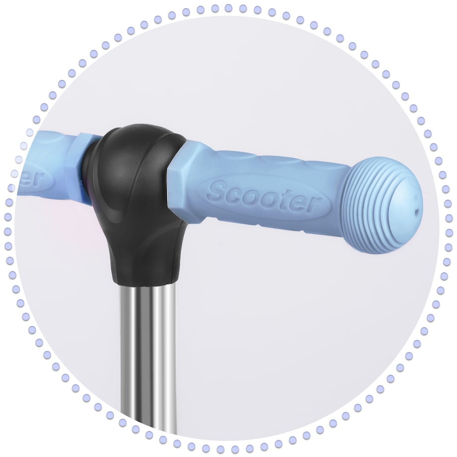 Hulajnoga trójkołowa balansowa dla dzieci 3w1 Ricokids Todi szaro-niebieska