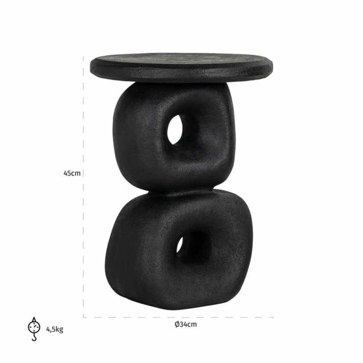 Stolik EVERLEE czarny