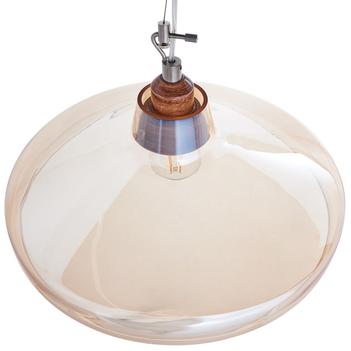 Lampa wisząca ALIKOS Szkło Złoty