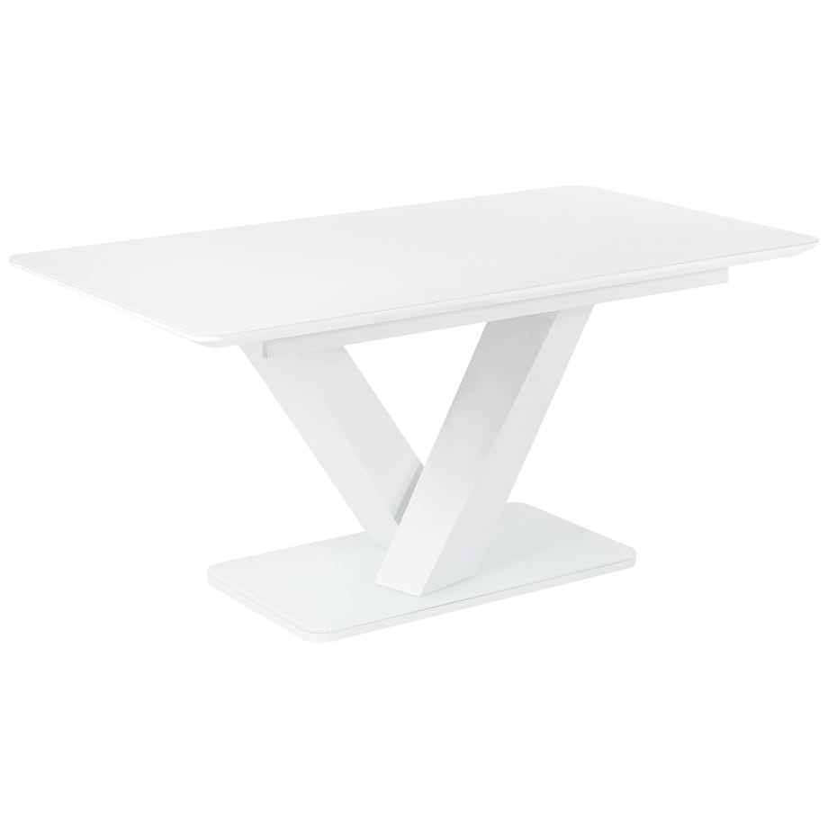 Stół do jadalni rozkładany 160/200 x 90 cm biały SALTUM