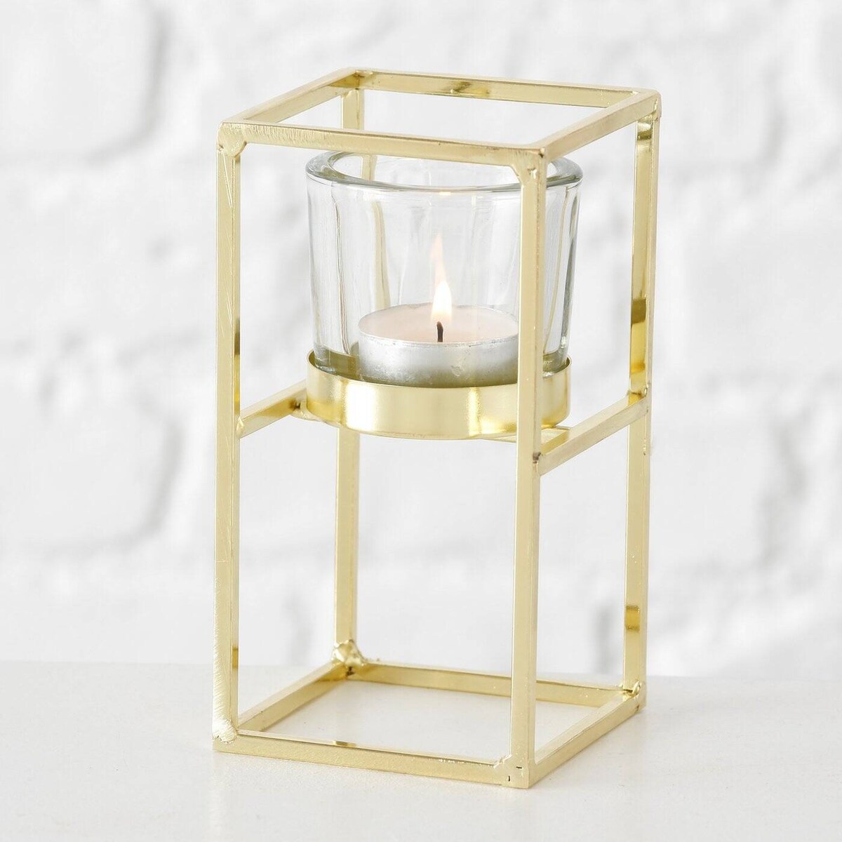 Złote świeczniki na tealighty TOMBA, 2 sztuki