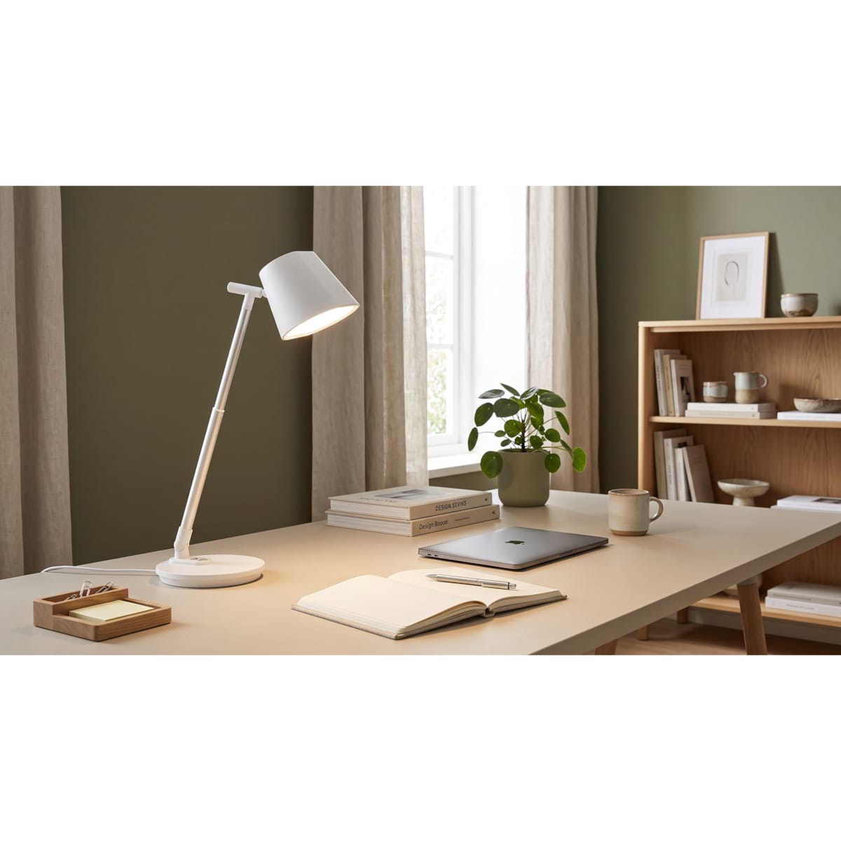 Lampka biurkowa K-BL1527 BIAŁY z serii BOLEK